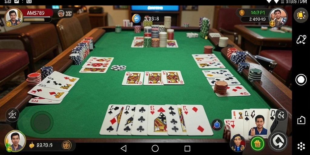 Tampilan gameplay Gaple yang seru dan menawan dari AMS789.