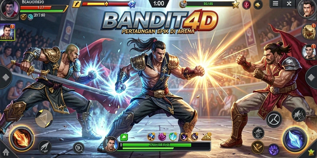 Tampilan penuh aksi dari gameplay BANDIT4D yang mendebarkan.