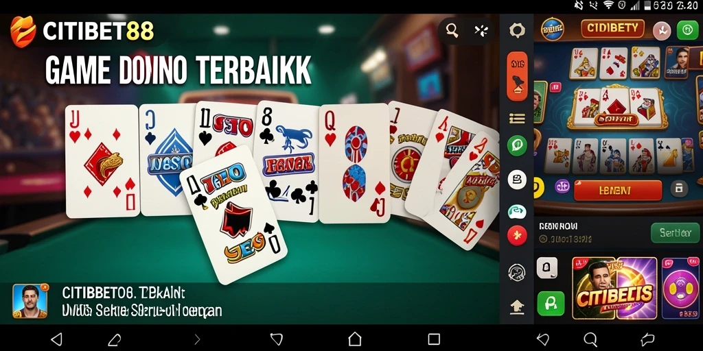 Tampilan gameplay seru dari CITIBET88 dalam permainan Domino.