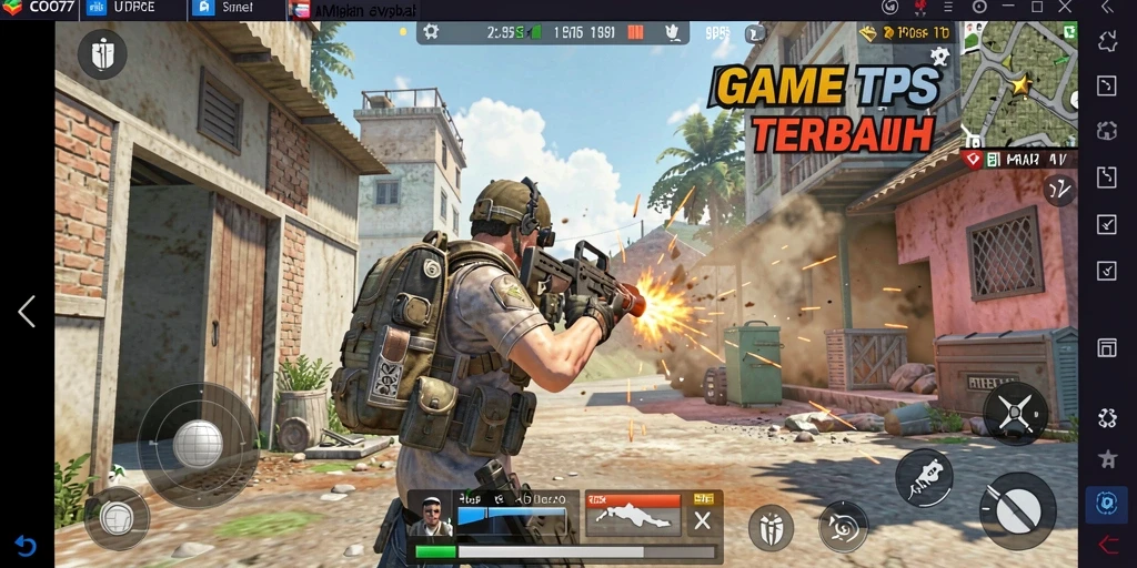 Gameplay COO77 menunjukkan aksi tembak-menembak yang mendebarkan.