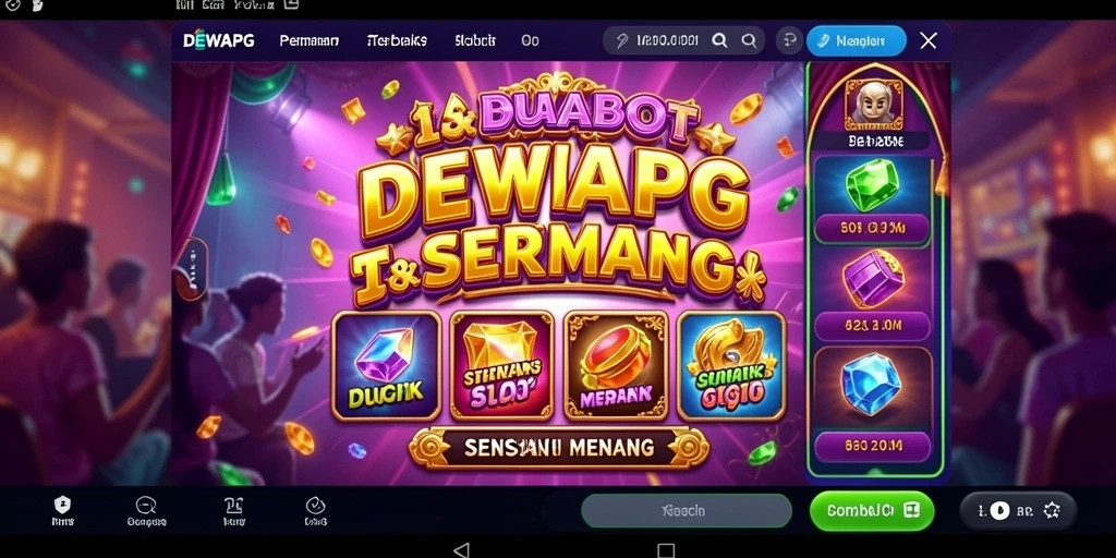 Screenshot DEWAPG menampilkan gameplay Slot yang mendebarkan.