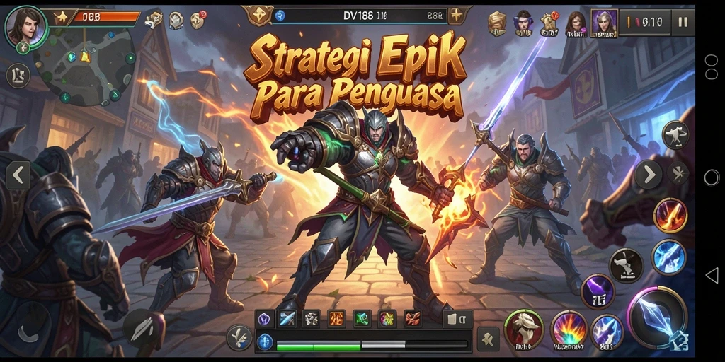 Tampilan gameplay akting strategi yang seru dan mendebarkan.