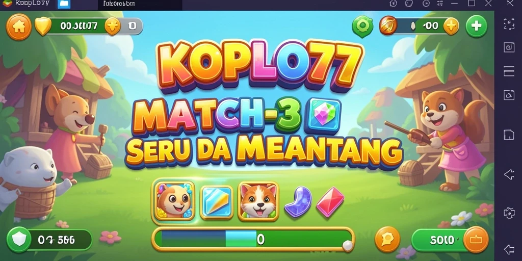 Tampilan gameplay KOPLO77 yang seru dan penuh warna.