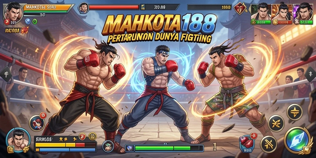 Screenshot utama MAHKOTA188 menampilkan aksi pertarungan yang mendebarkan.