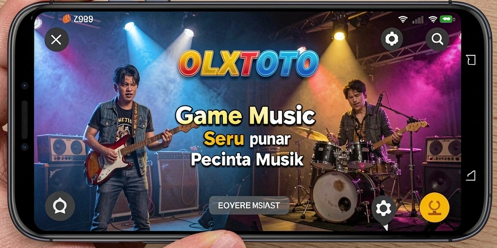 Screenshot gameplay OLXTOTO yang menunjukkan interaksi pengguna dengan musik.