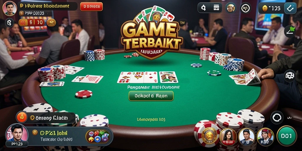 Tampilan menakjubkan dari permainan poker di PP123.