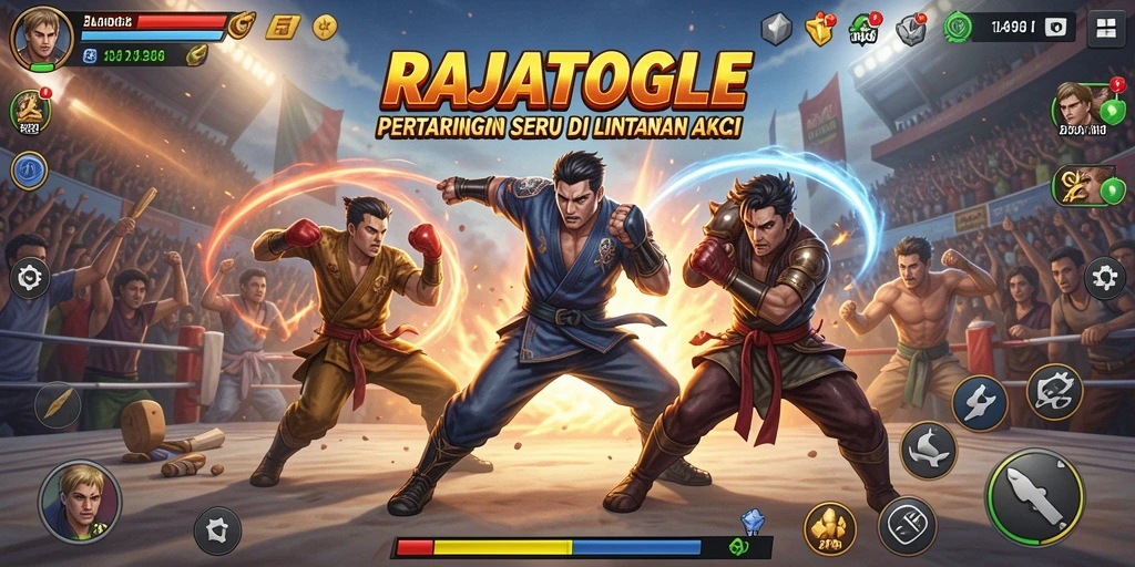 Tampilan pertarungan seru di RAJATOGEL dengan aksi yang mendebarkan.