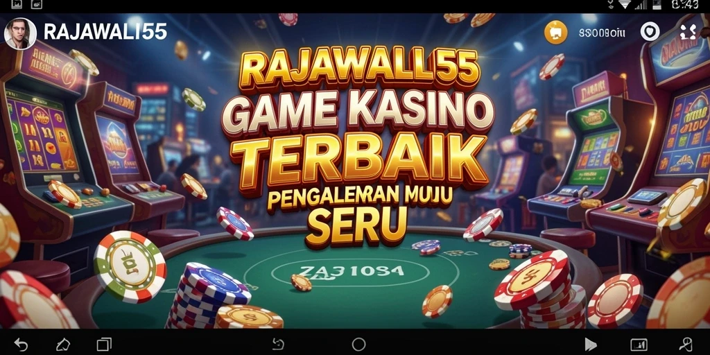Screenshot RAJAWALI55 menampilkan permainan kasino yang seru dan interaktif.