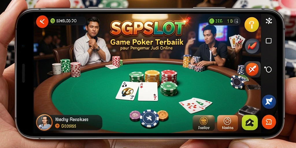 Tampilan menarik dari gameplay Poker di SGPSLOT.