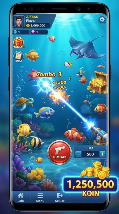 Antarmuka aifa66 yang mudah digunakan di smartphone.